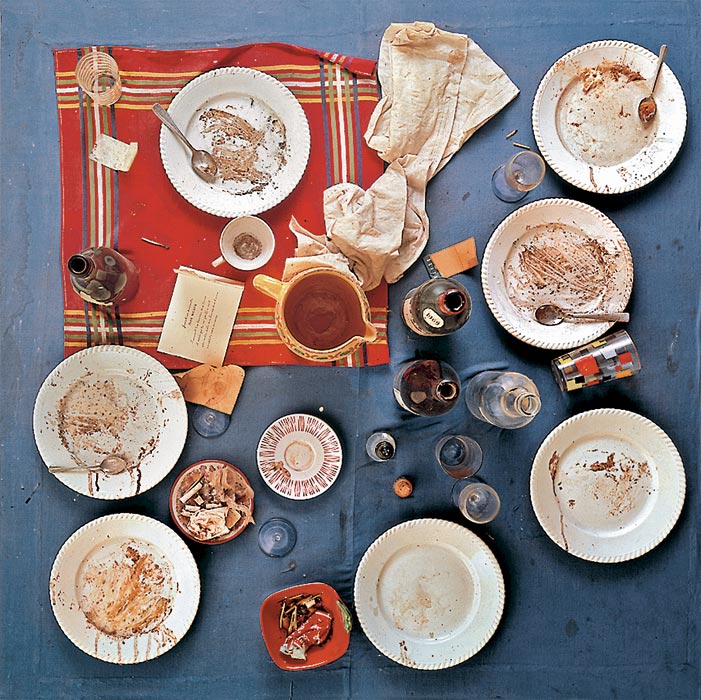 Daniel Spoerri, tableau piège du restaurant de la galerie J